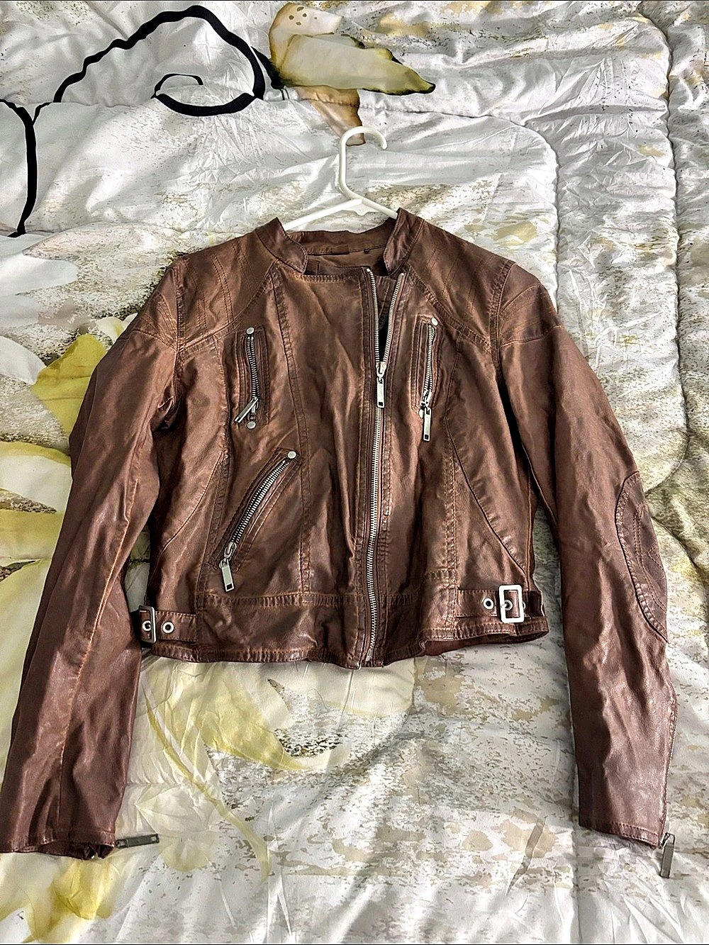 Mudd Brown Moto Jacket Size Medium